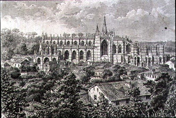 Kloster Batalha in den 1860er Jahren von French School