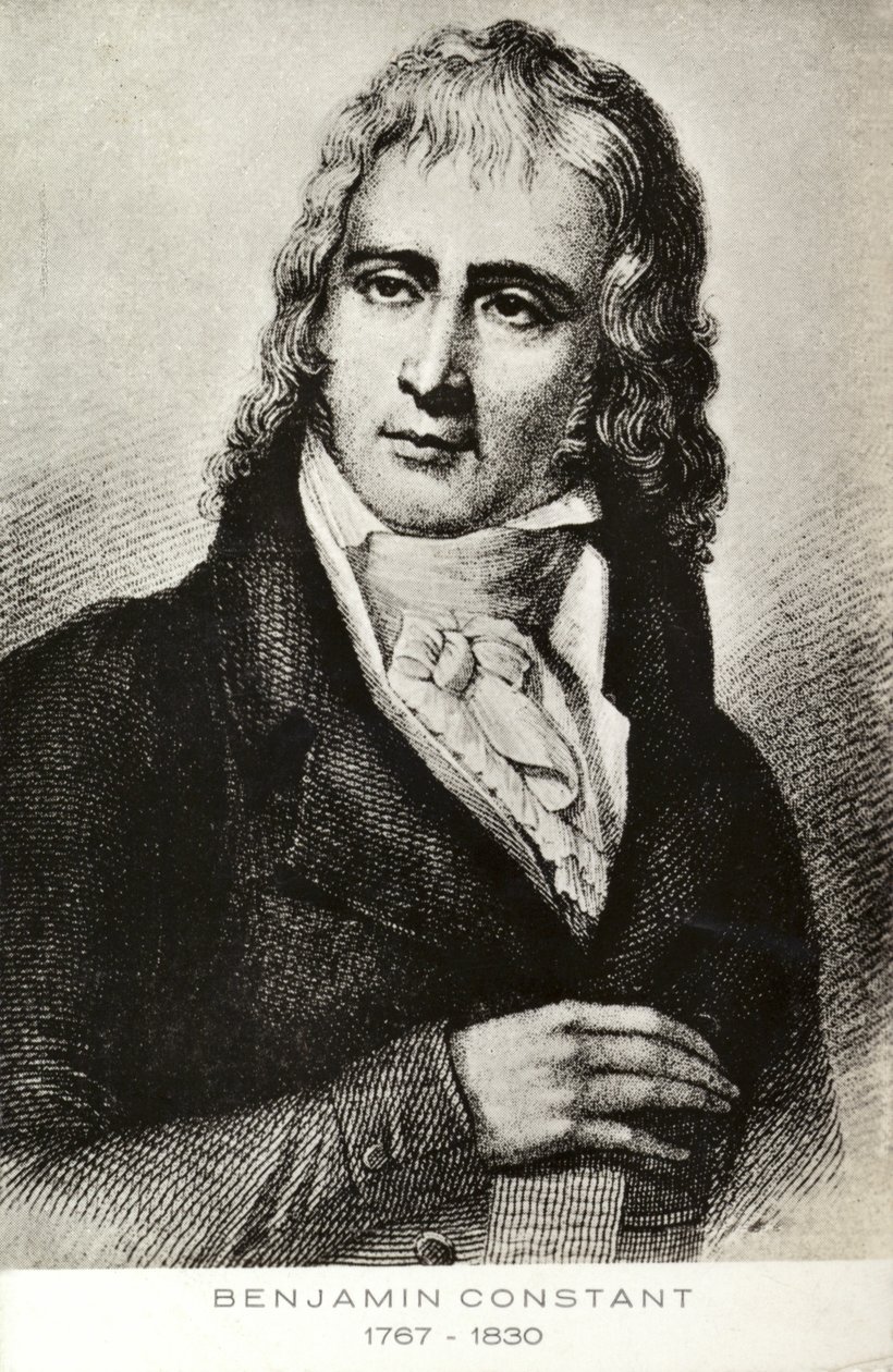 Benjamin Constant (1767-1830), schweizerisch-französischer Politiker und Autor von French School