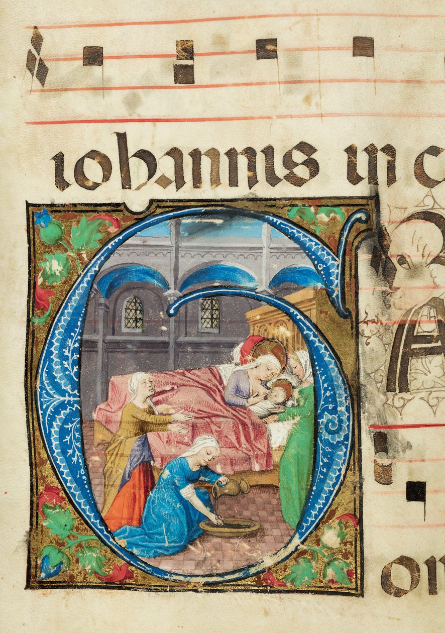 Geburt der Jungfrau, Graduale, f.76 von French School