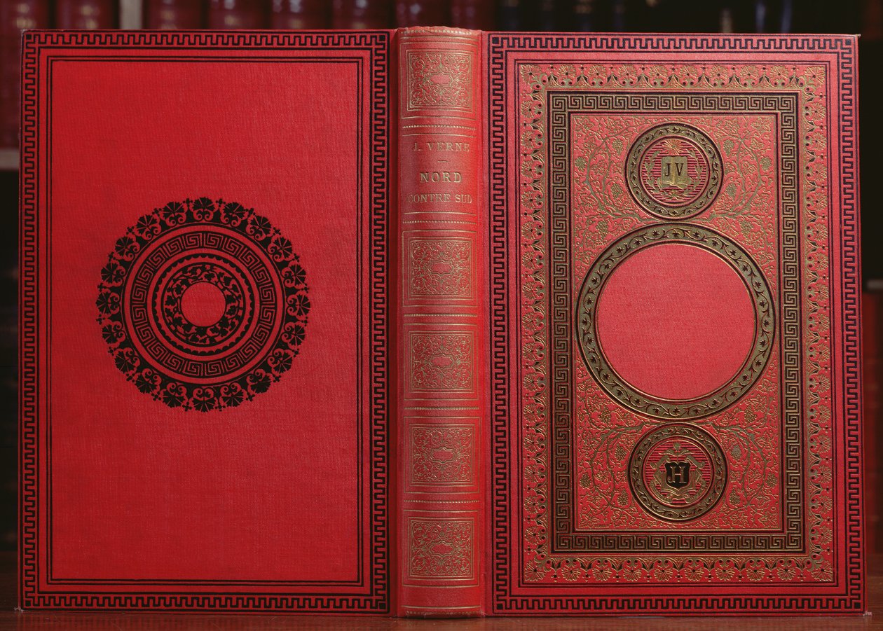 Buchumschlag von Nord gegen Süd von Jules Verne (1828-1905) von French School
