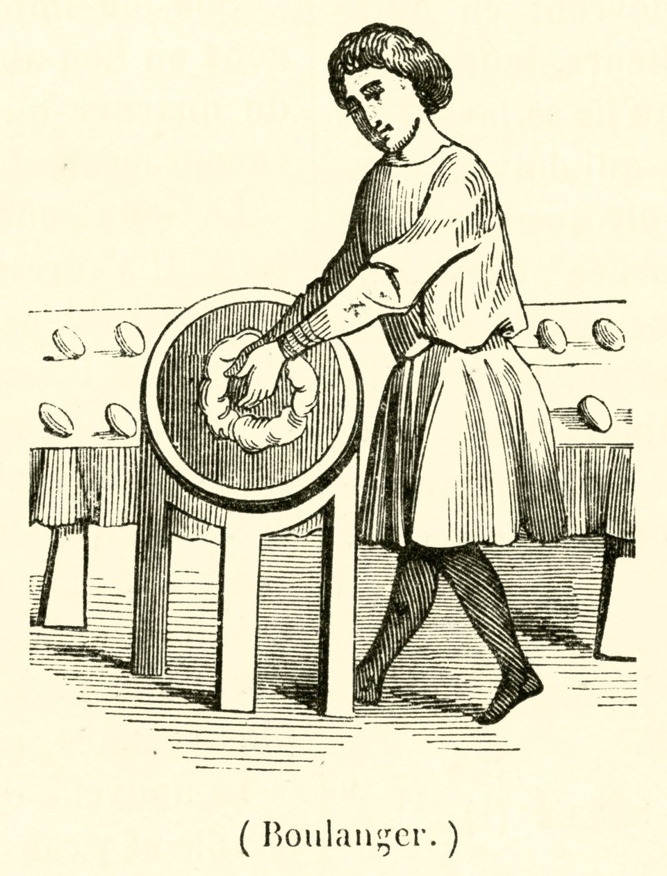 Bäcker (Gravur) von French School
