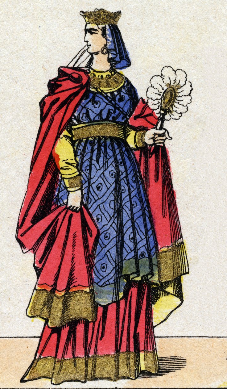 Kapetingische Dynastie: Porträt von Anna von Kiew (Anna Jaroslawna) von French School