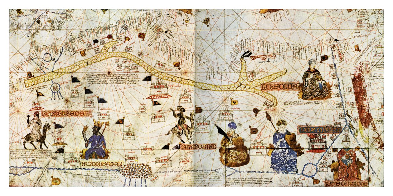 Karawanenrouten der Sahara im Jahr 1413, aus 
