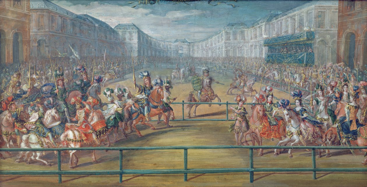 Karussell der Amazonen im Jahr 1682 von French School