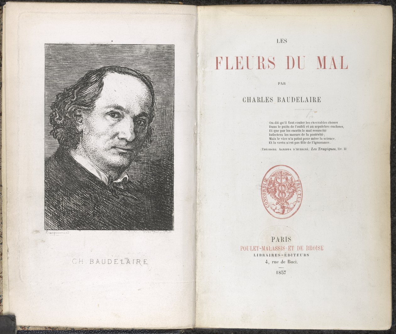 Charles Pierre Baudelaire, Die Blumen des Bösen von French School