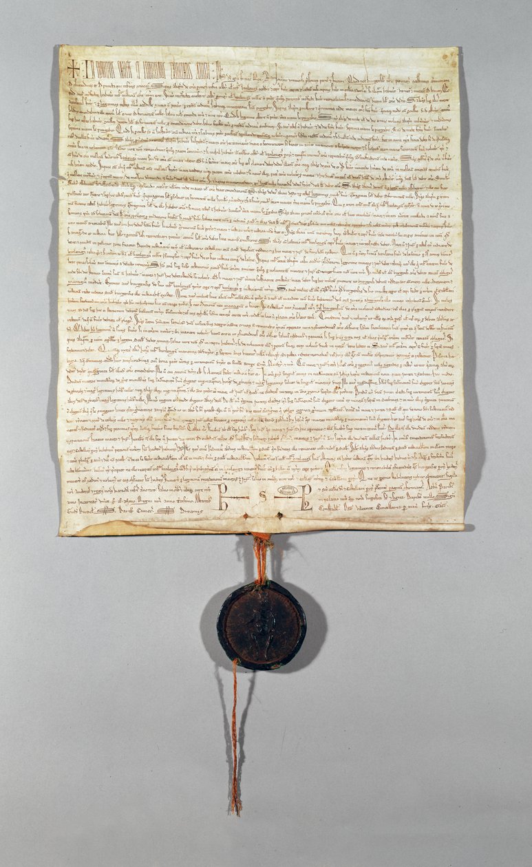 Charta der Gemeinde Peronne, gewährt von Philippe Auguste (1165-1223), 1209 von French School