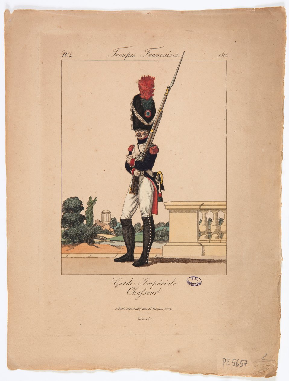 Chasseur der kaiserlichen Garde, französische Truppen Nr. 4 von French School
