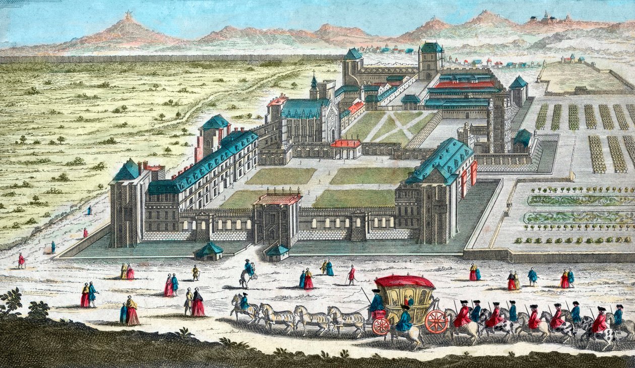 Schloss Vincennes bei Paris - im 18. Jahrhundert von French School
