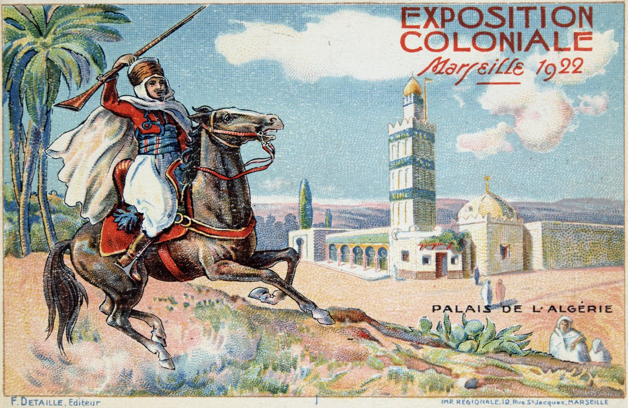 Kolonialausstellung von Marseille: Der Palast von Algerien von French School