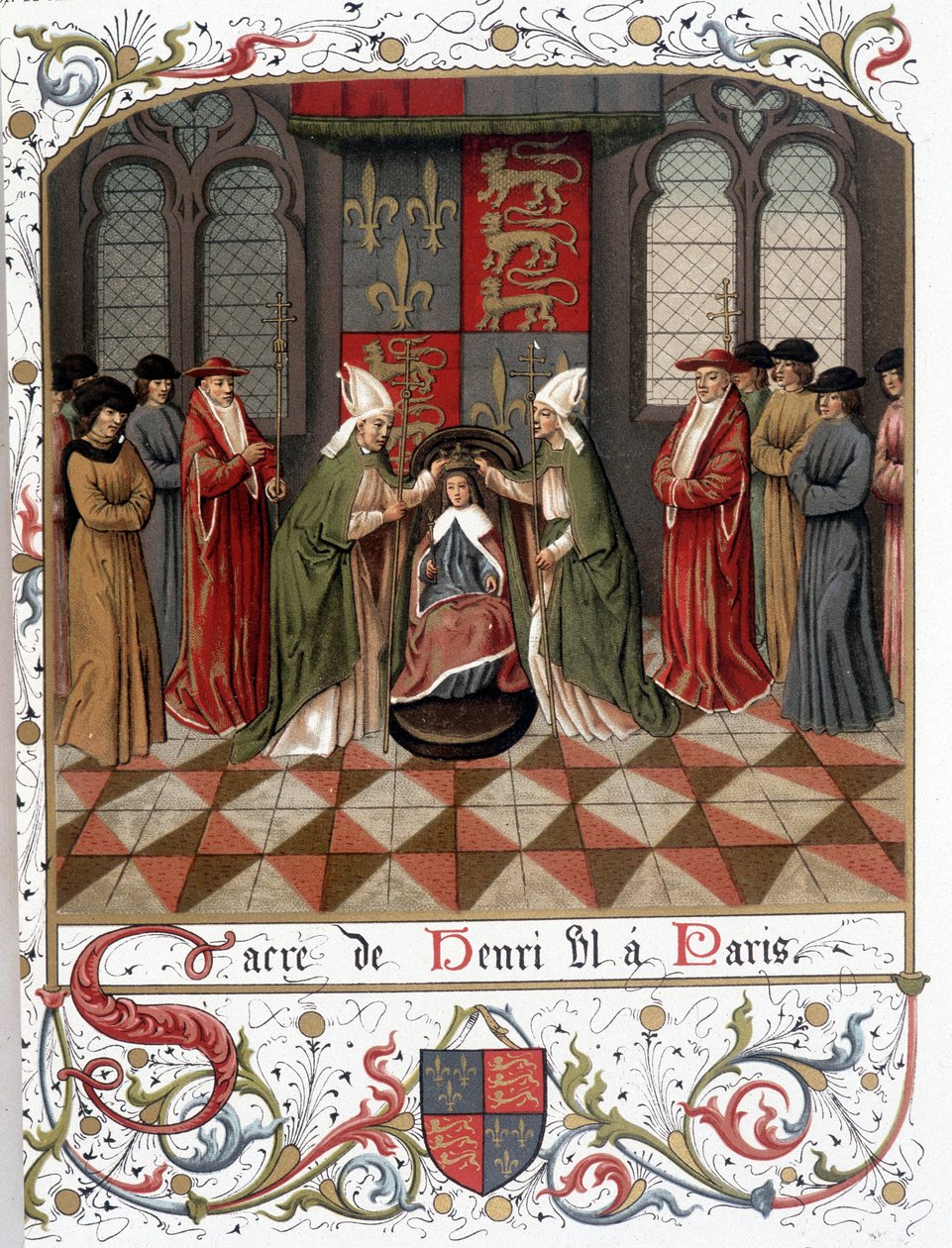 Krönung von Heinrich VI. in Paris im Jahr 1431 von French School