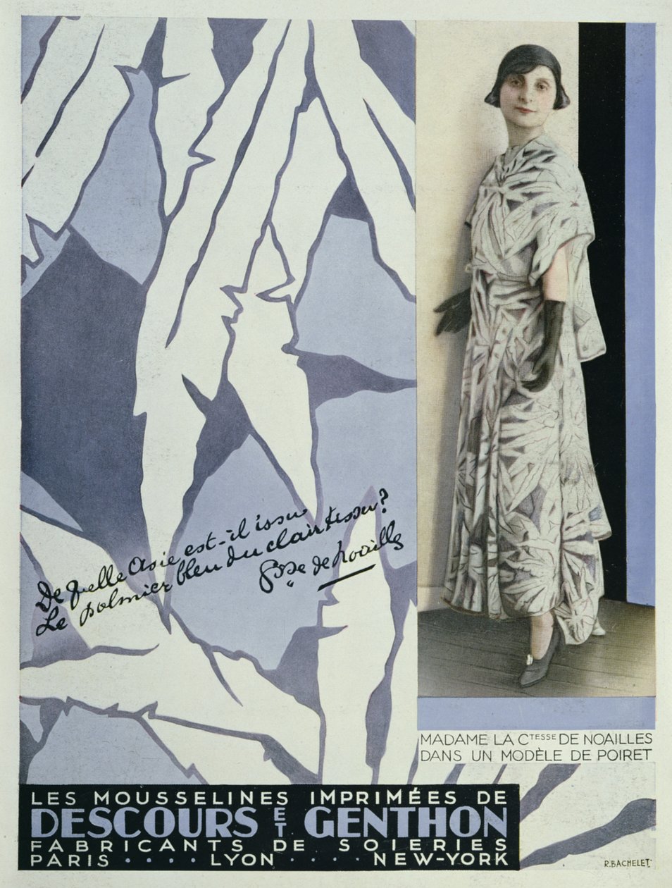 Gräfin Anna de Noailles (1876-1933) aus Vogue, 1930 von French School