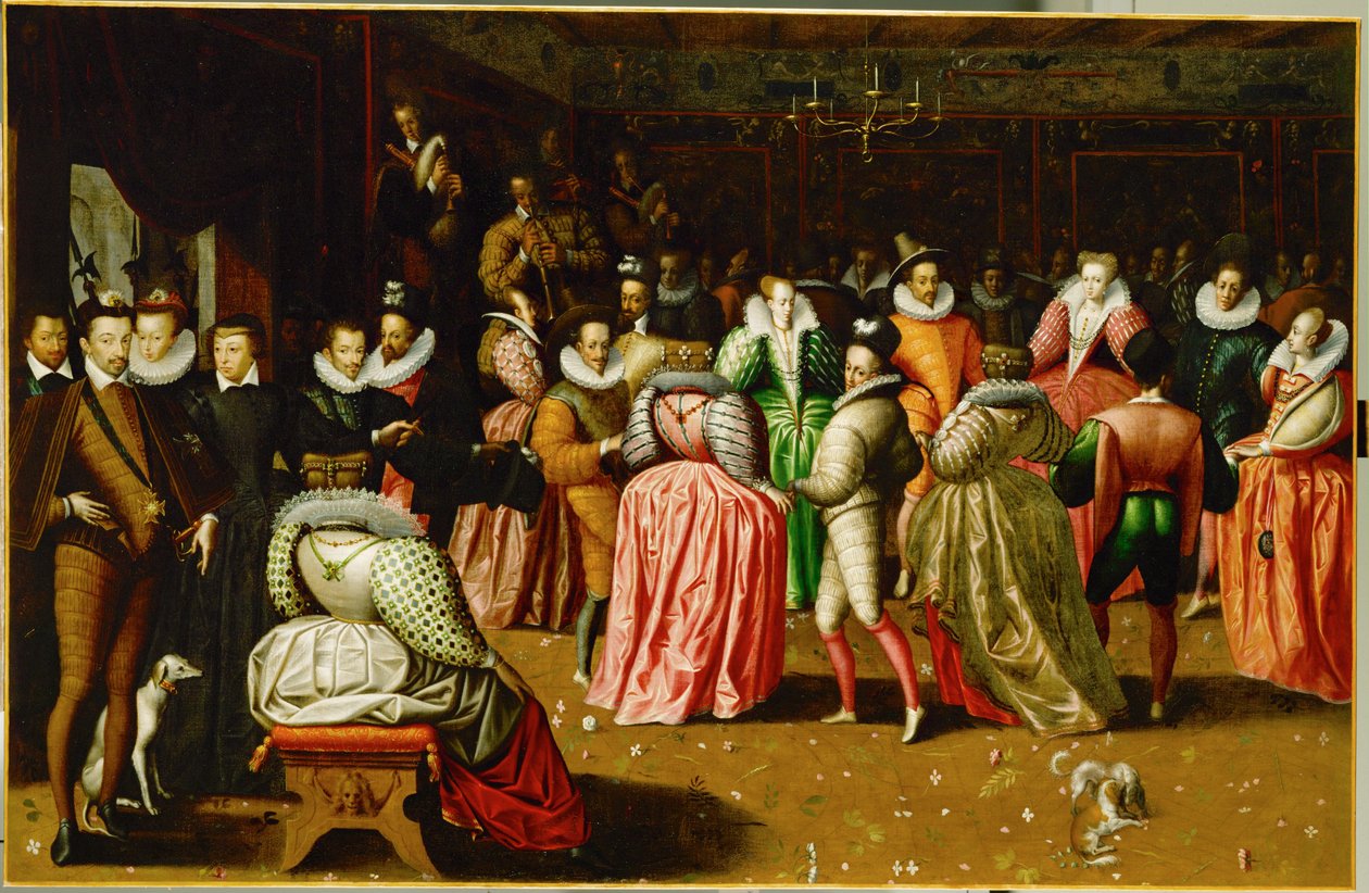 Hofball im Palais du Louvre anlässlich der Hochzeit von Anne, Herzog von Joyeuse von French School