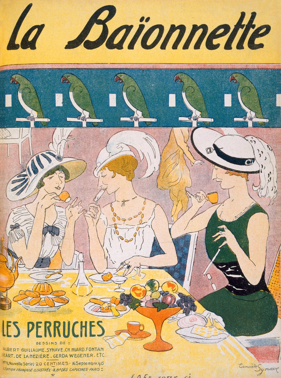 Titelillustration aus der Zeitschrift La Baionnette, 1914-18 von French School
