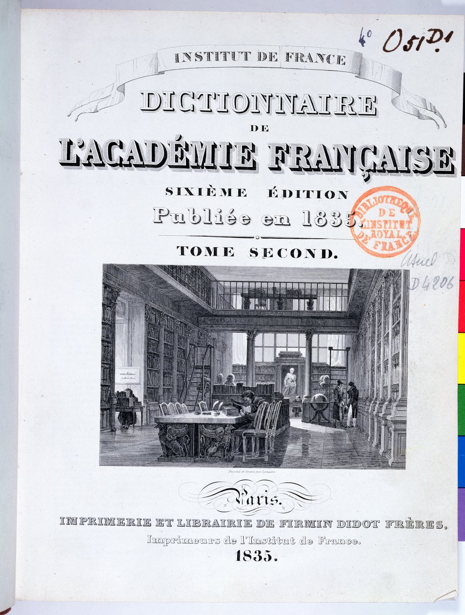 Umschlag des Dictionnaire de l