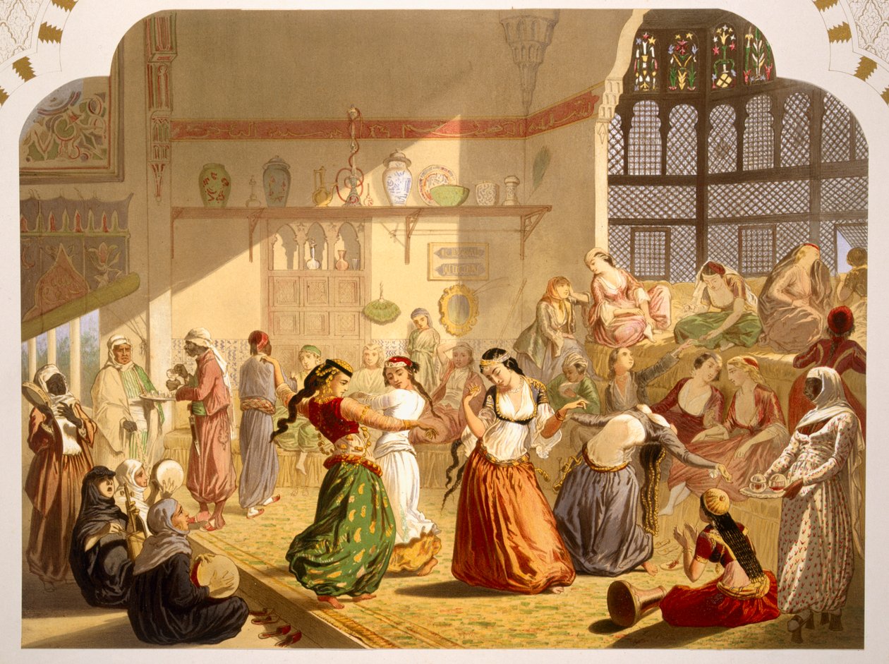 Tanzzeremonie in Kairo, 1860 von French School