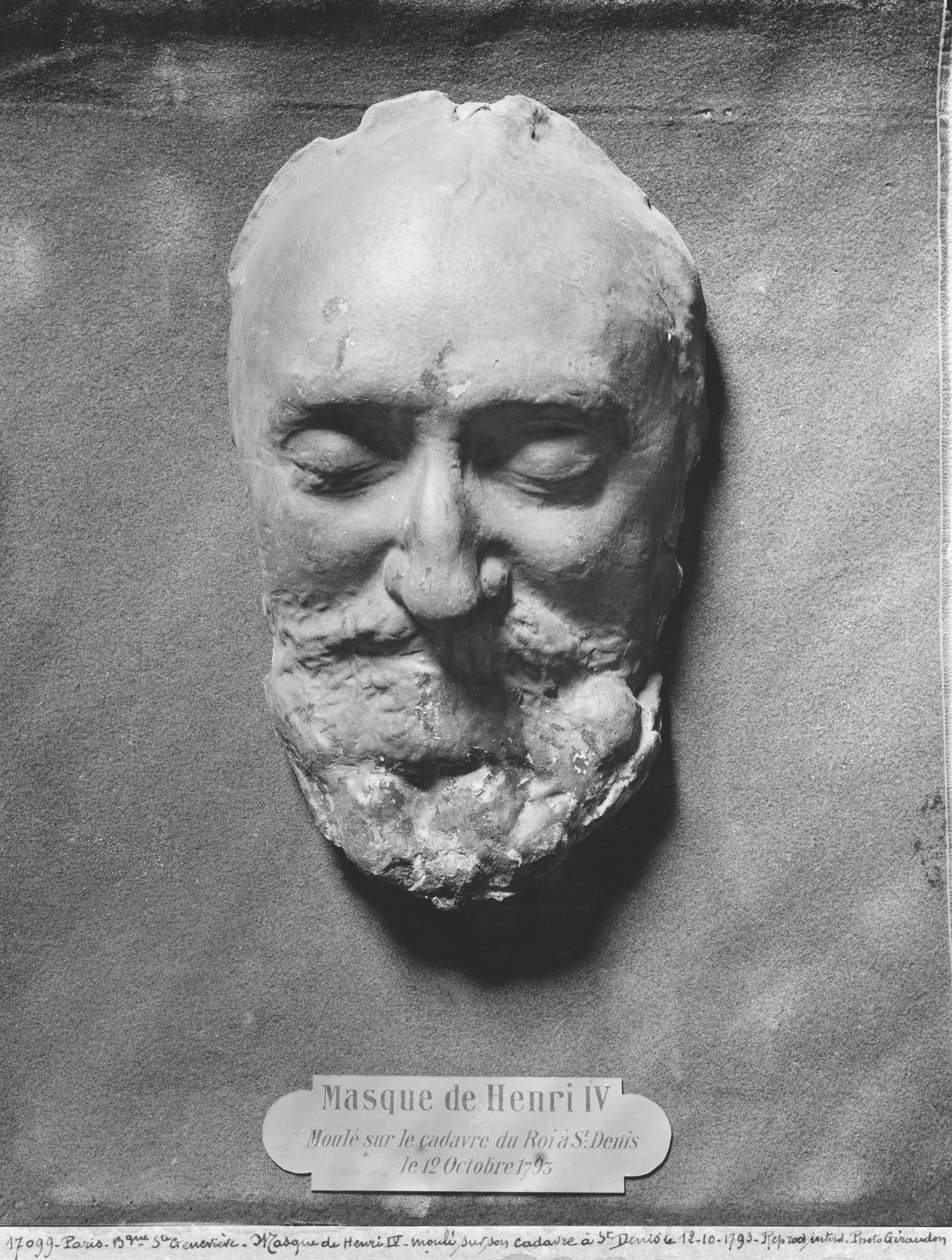 Totenmaske von Heinrich IV. von Frankreich, 1793 von French School