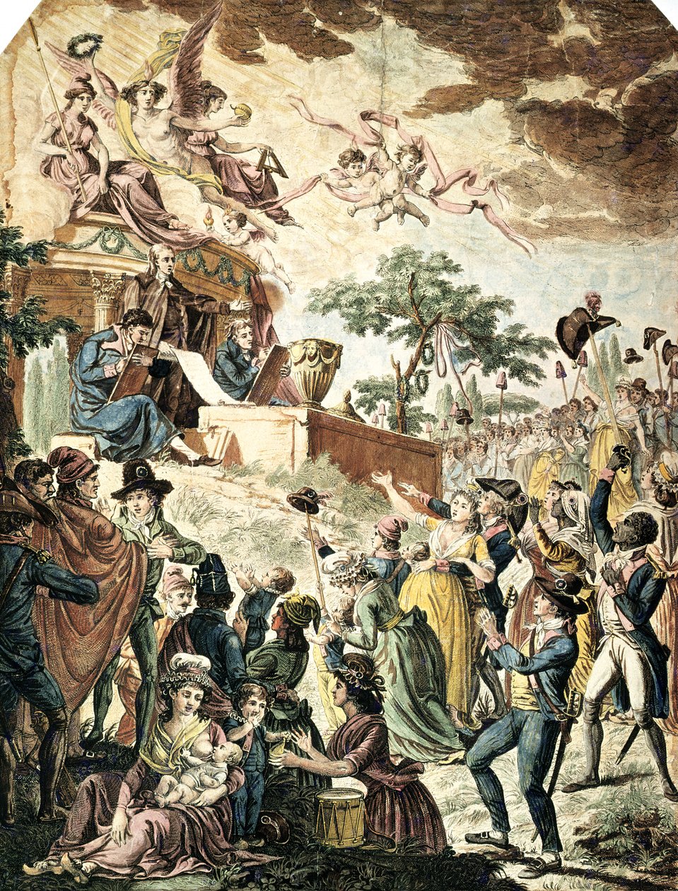 Dekret des Nationalkonvents zur Abschaffung der Sklaverei in den Kolonien, 4. Februar 1794 von French School