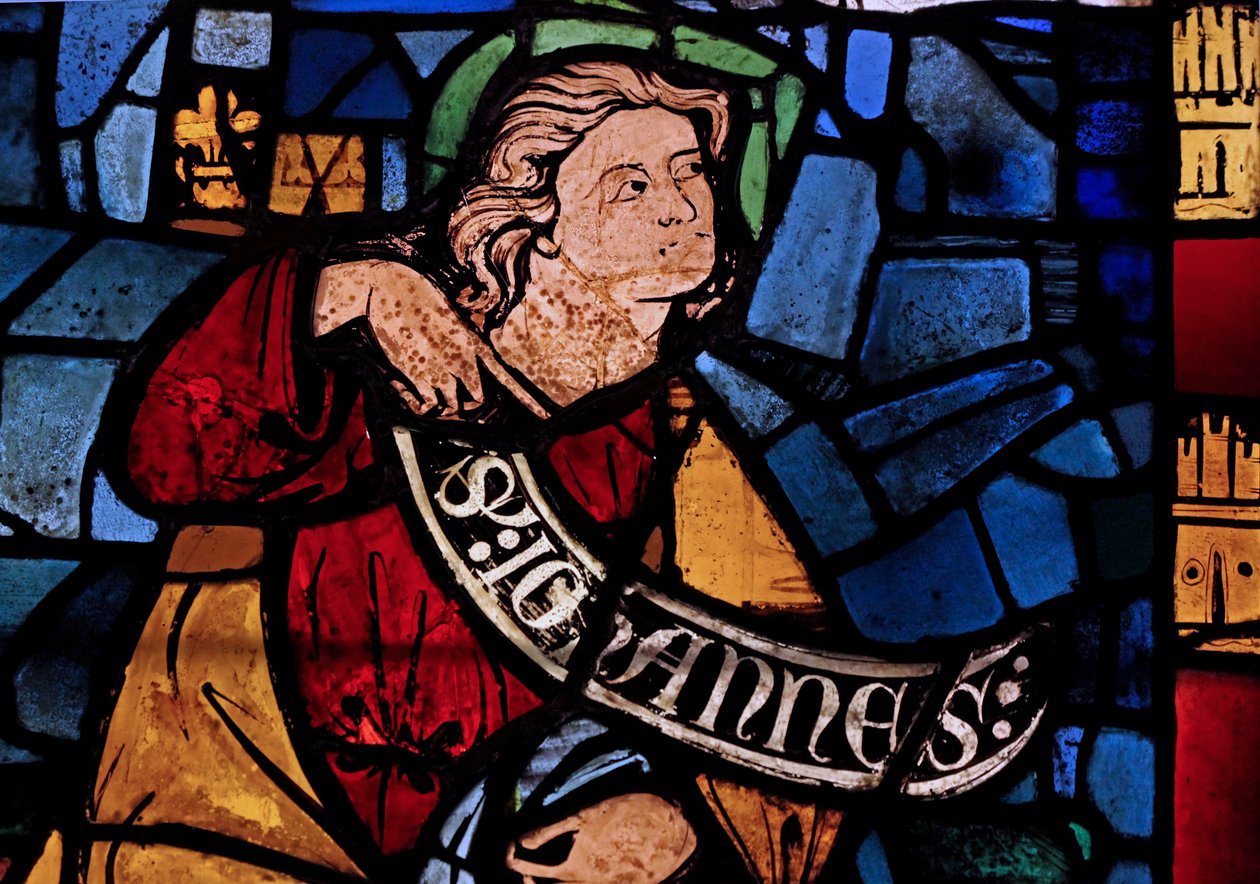 Darstellung von St. Johannes: aus der Kapelle des Schlosses, Rouen? von French School