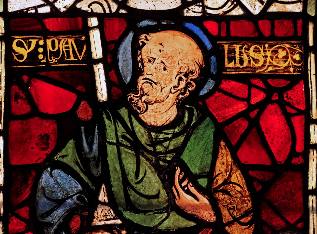 Darstellung von St. Paulus: aus der Kapelle des Schlosses, Rouen? von French School