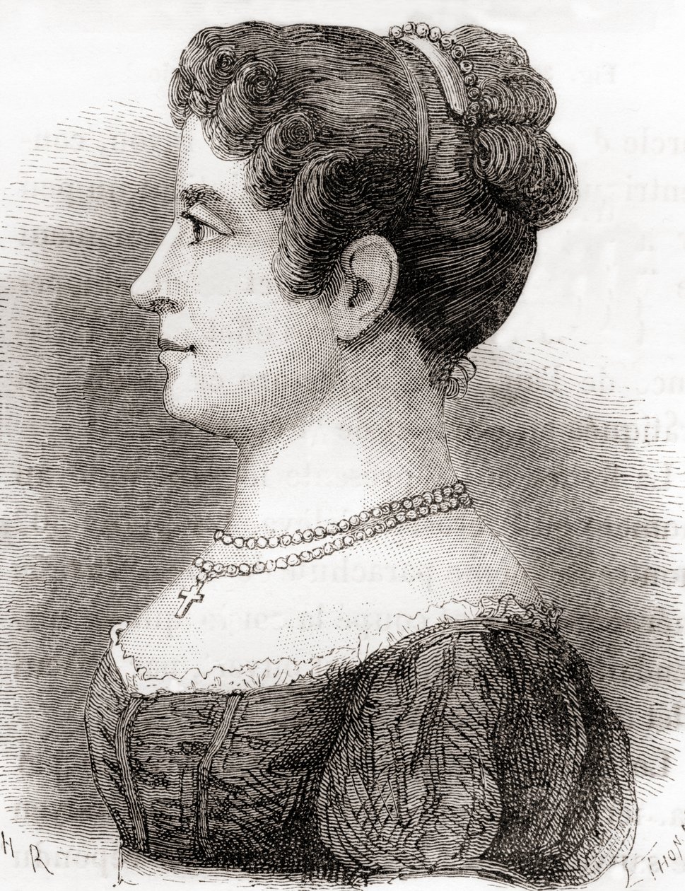 Élisa Garnerin, aus Les Merveilles de la Science, veröffentlicht um 1870 von French School