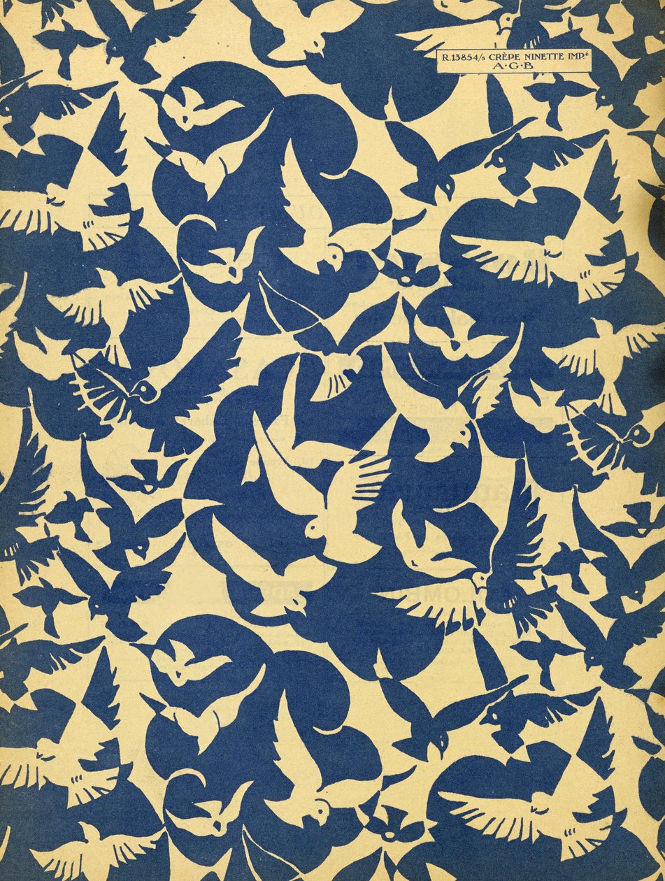 Vorsatzpapier aus Art-Gout-Beaute, ca. 1920er Jahre von French School