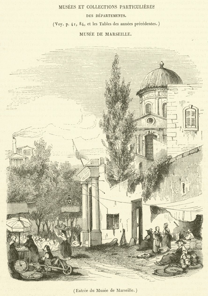Eingang des Museums von Marseille von French School