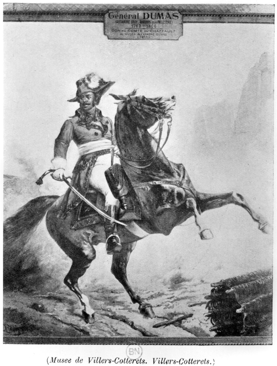 Reiterporträt von Thomas Alexandre Dumas (1762-1806) von French School