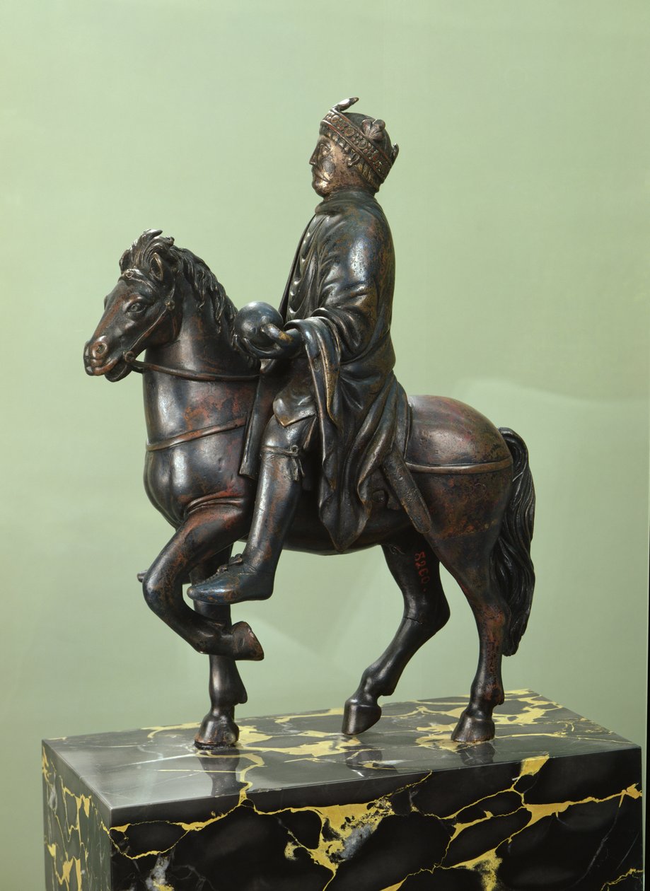 Reiterstatue von Karl dem Großen (742-814) von French School