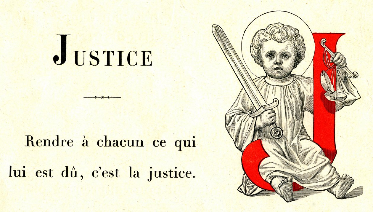 Auszug aus dem Alphabet des Jesuskindes, Ausgabe Alfred Mame a Tours von French School