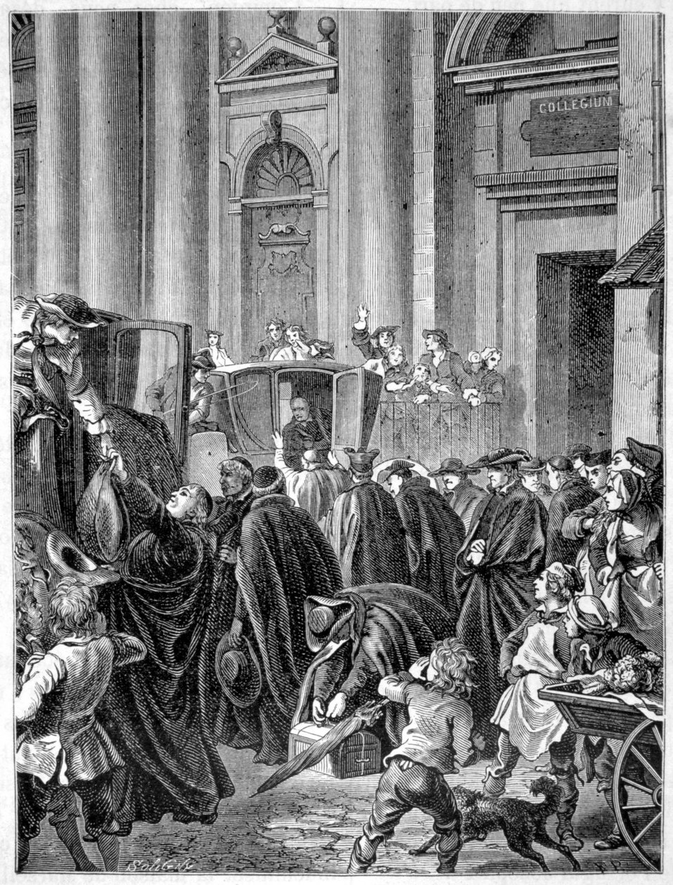 Vertreibung der Jesuiten (1764) - in „Histoire de France populaire“ von Henri Martin von French School