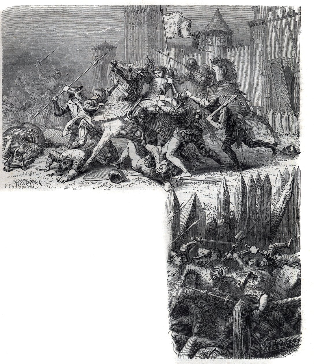 Florenz erhebt sich (der Krieg der „Acht Heiligen“) gegen die Rückkehr des Heiligen Stuhls nach Rom. Papst Gregor XI. Pierre Roger de Beaufort von French School