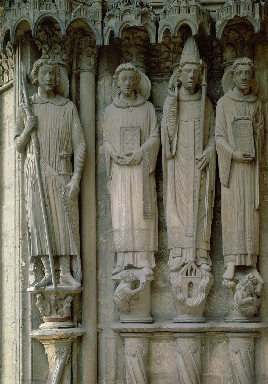 Vier Märtyrerheilige, Kathedrale von Chartres, ca. 12120 von French School