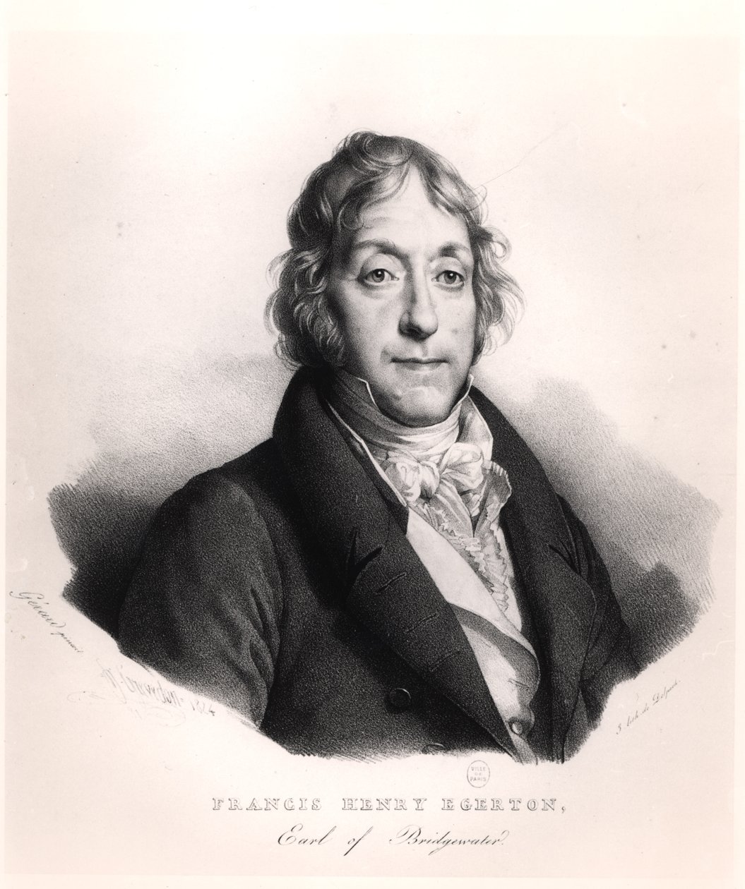 Francis Henry Egerton (1756-1829) Earl of Bridgewater, graviert von Francois Seraphin Delpech (1778-1825) 1824 von French School