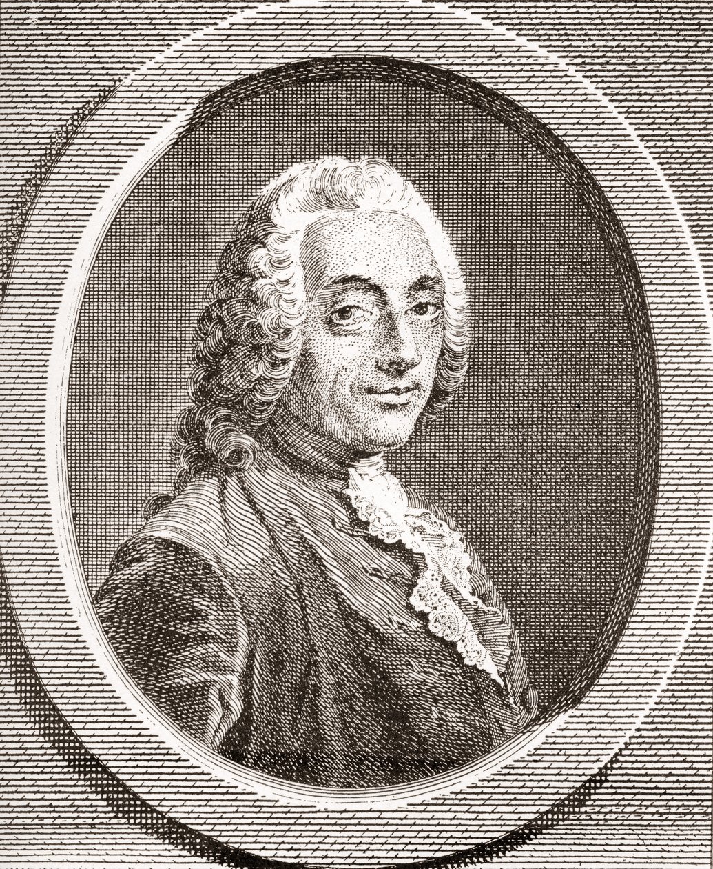 François-Augustin de Paradis de Moncrif, 1687-1770. Französischer Schriftsteller und Dichter. Aus Les Heures Libres, veröffentlicht 1908. von French School