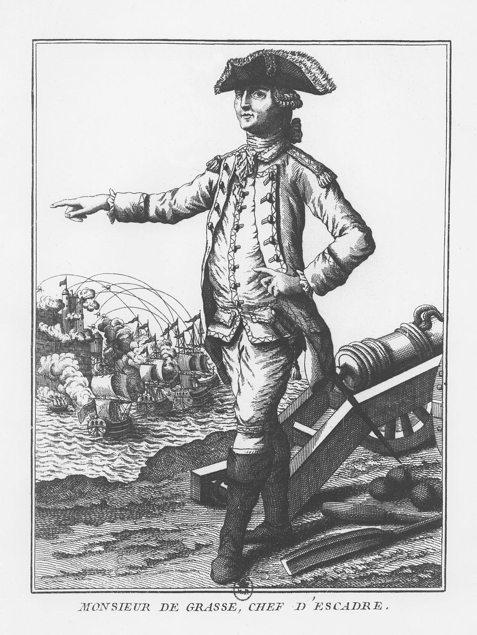 François-Joseph Paul, Graf von Grasse (Stich) von French School