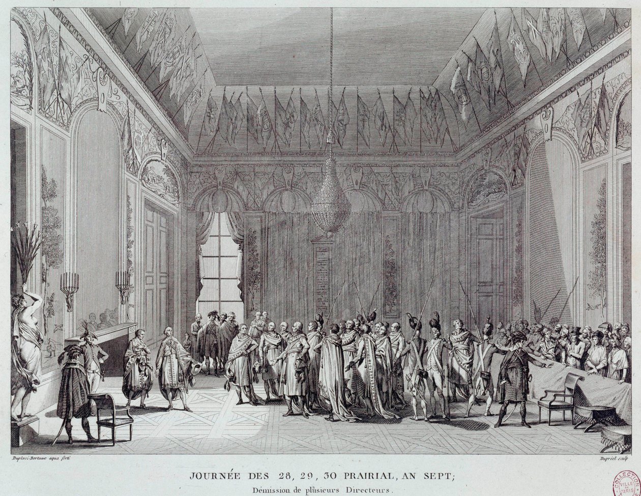 Französische Revolution: die Tage des 28., 29. und 30. Prairial des Jahres VII, die am 18.06.1799 zum Staatsstreich von Abbe Emmanuel-Joseph Sieyes führten von French School