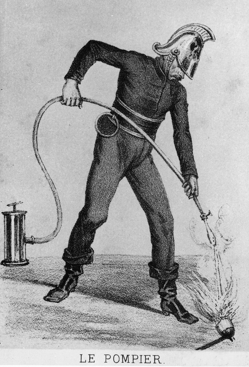 Französischer Feuerwehrmann um 1866 von French School