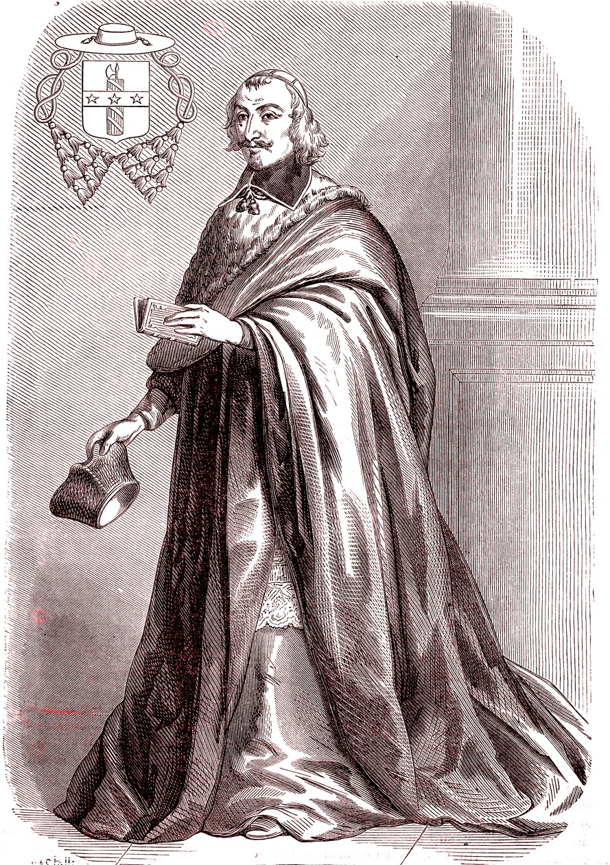 Giulio Raimondo Mazzarino, französischer Kardinal und Diplomat italienischer Herkunft (1865) von French School