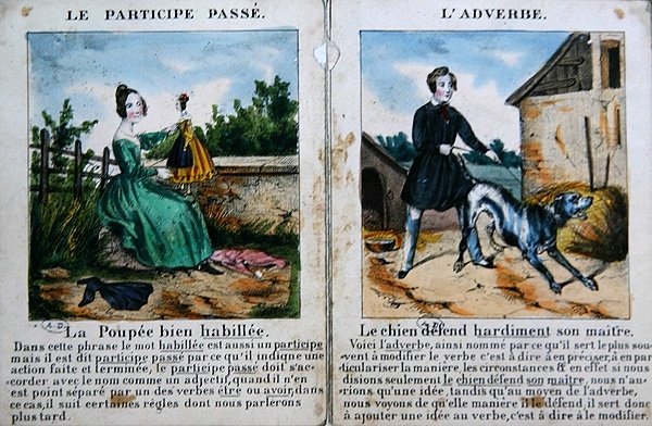 Grammatikbuch für Kinder, ca. 1850 von French School