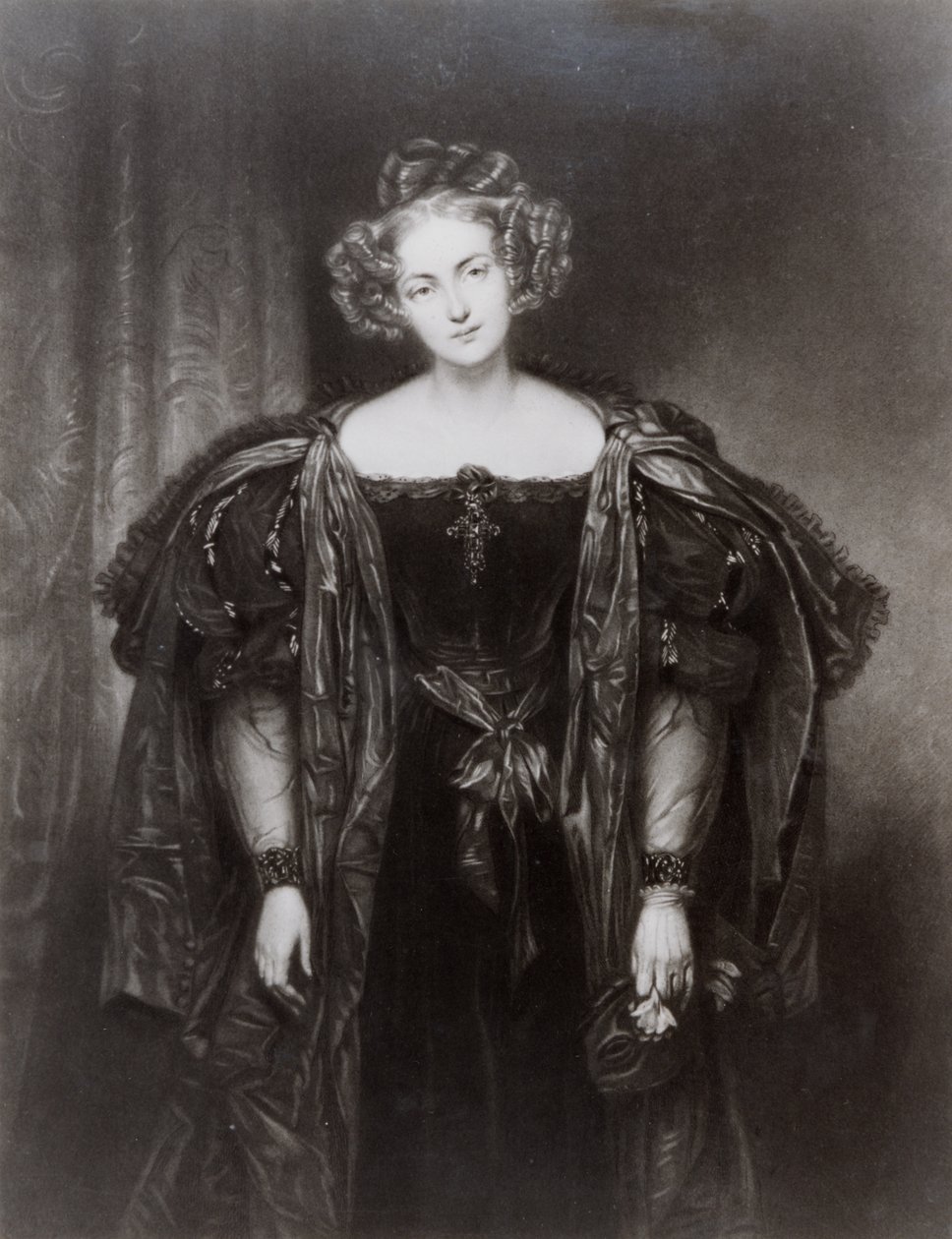 Henriette Sontag als Donna Anna in Wolfgang Amadeus Mozarts Oper Don Giovanni von French School