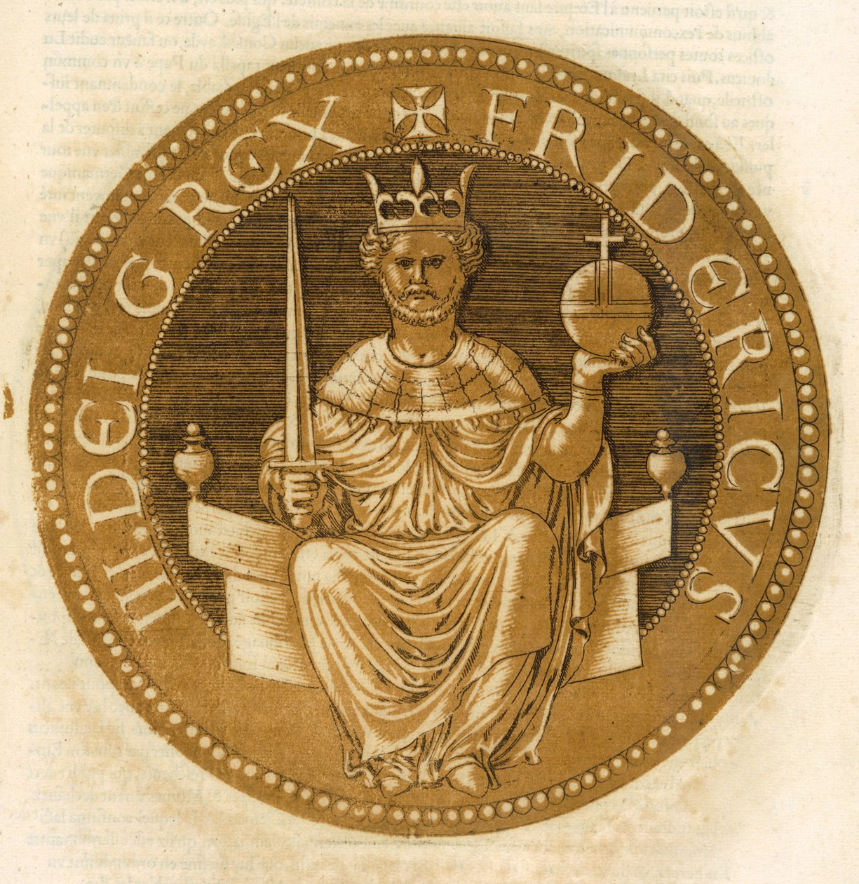Heiliger Römischer Kaiser Friedrich II. von Österreich von French School
