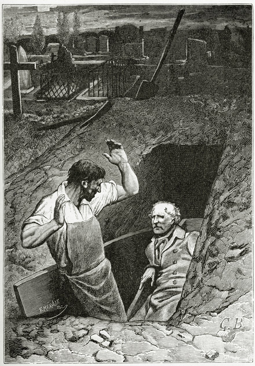 Illustration aus Les Misérables von French School