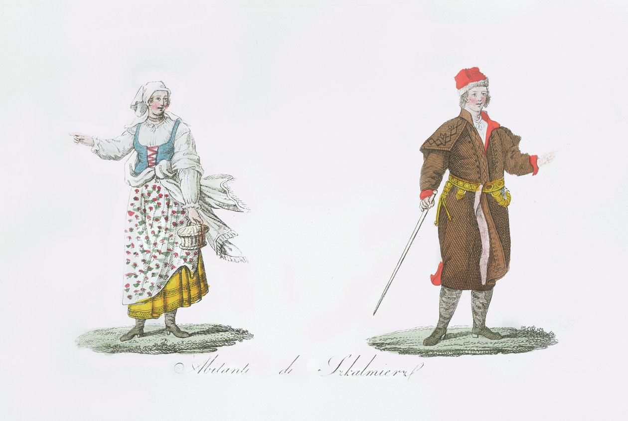 Einwohner von Szkalmierz, aus 