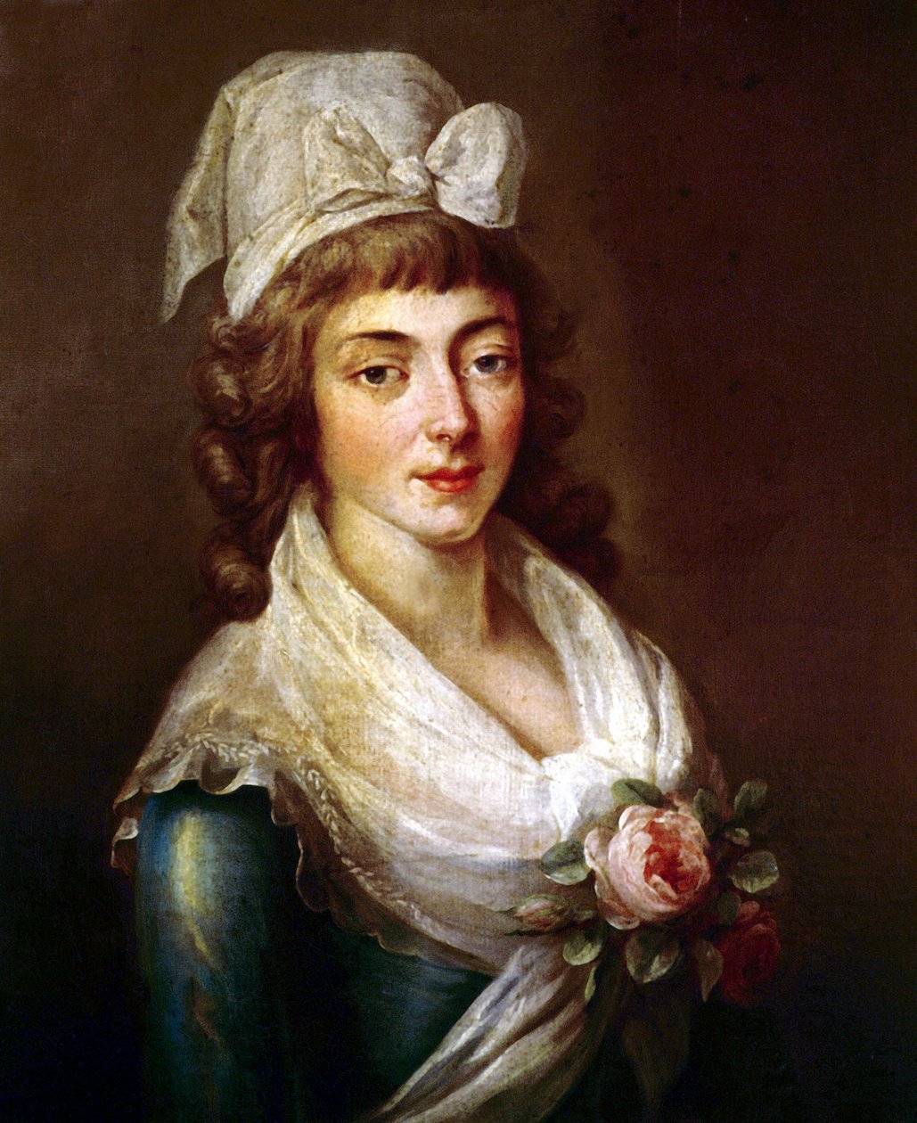 Jeanne Marie Manon Philippon zur Zeit der Französischen Revolution von French School