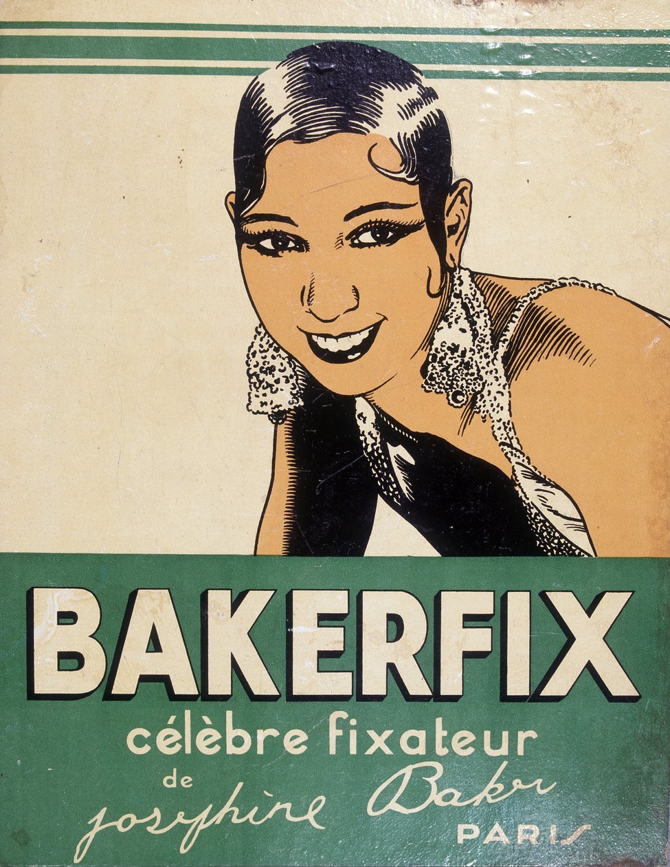 Josephine Baker - Werbung für Bakerfix: „Josephine Bakers berühmter Fixator“ von French School