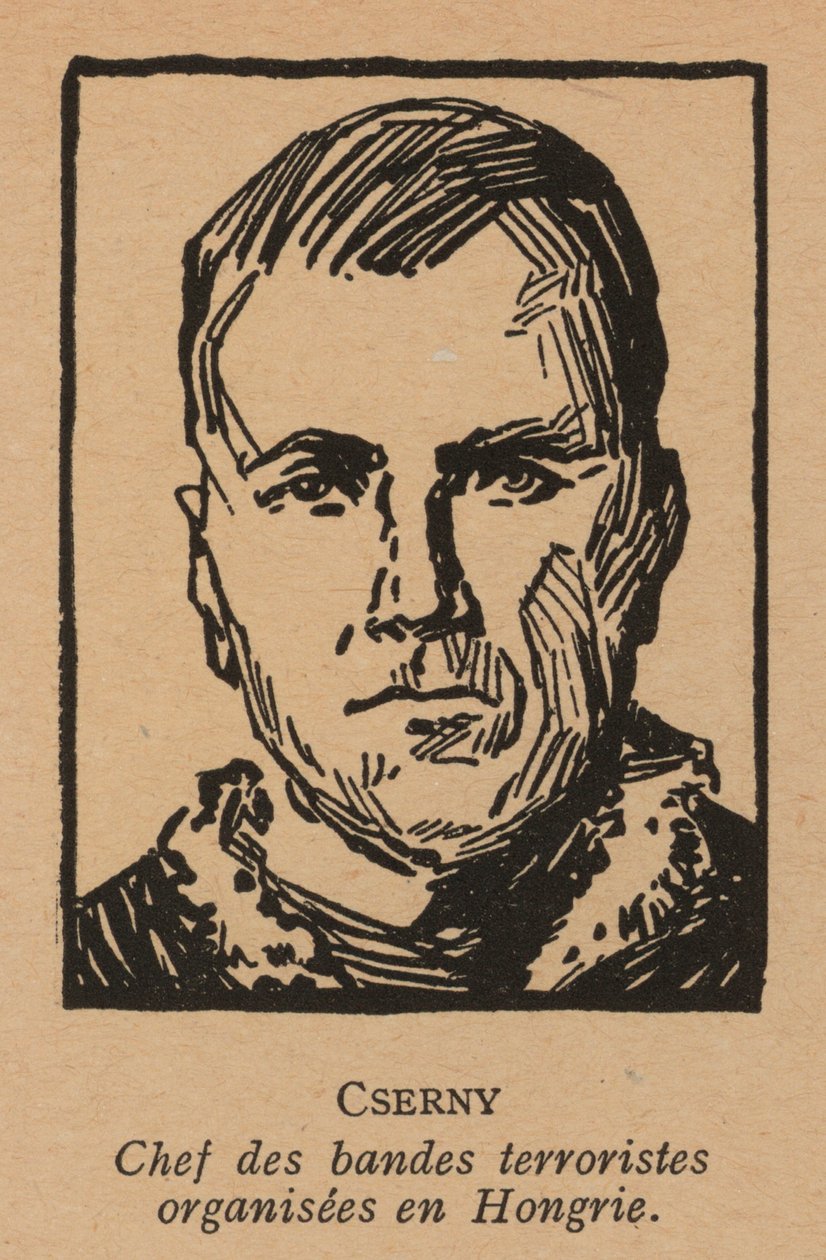 Jozsef Cserny, ungarischer kommunistischer Revolutionär und Anführer der Lenin-Boys, die den Roten Terror unter der Ungarischen Sowjetrepublik 1919 durchsetzten von French School