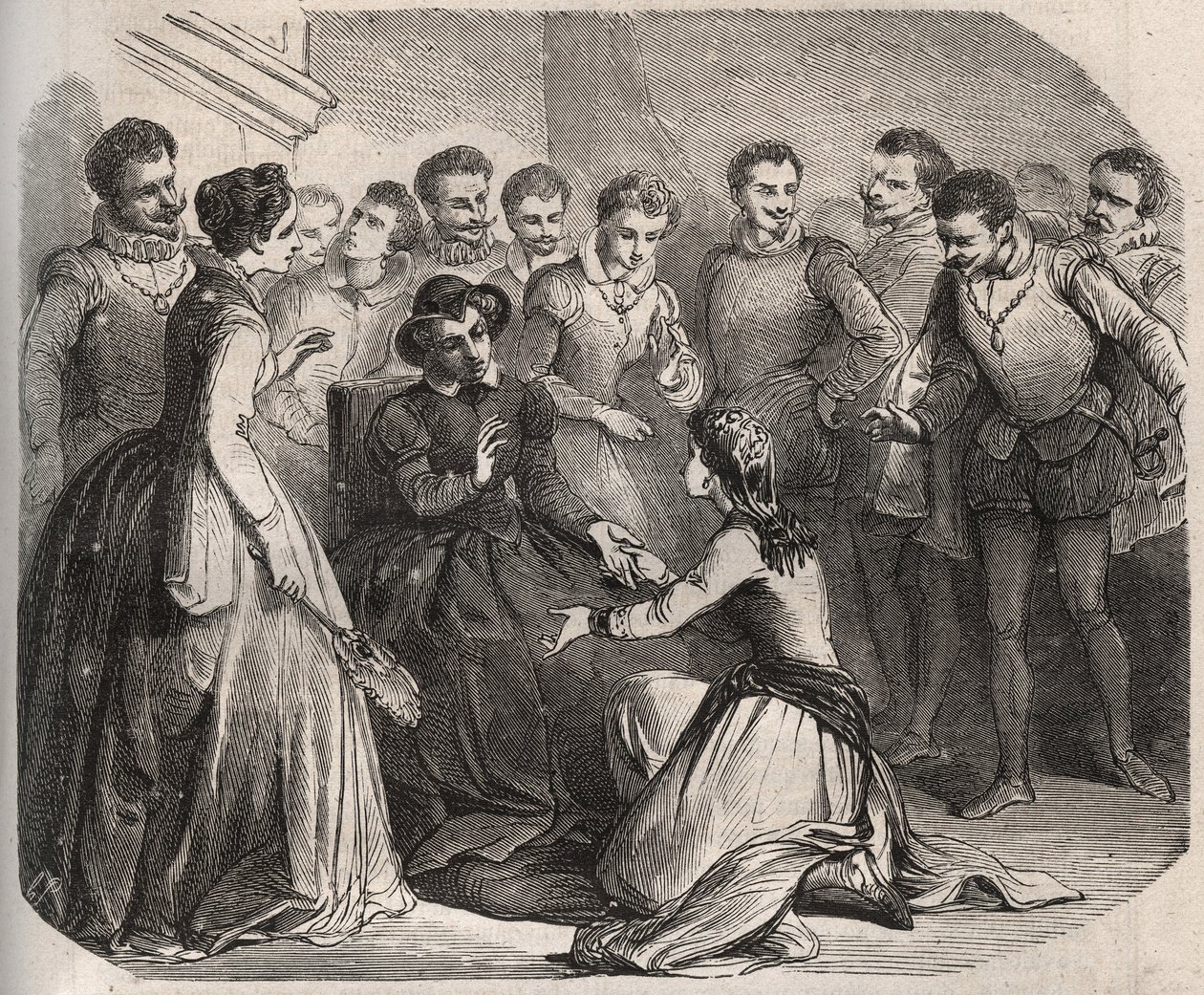 Julita Guagnini bat Königin Katharina de Medici (Caterina de Medici) (1519-1589), sie in ihren Dienst zu nehmen. Sie wurde die Geliebte von Louis de Bussy d
