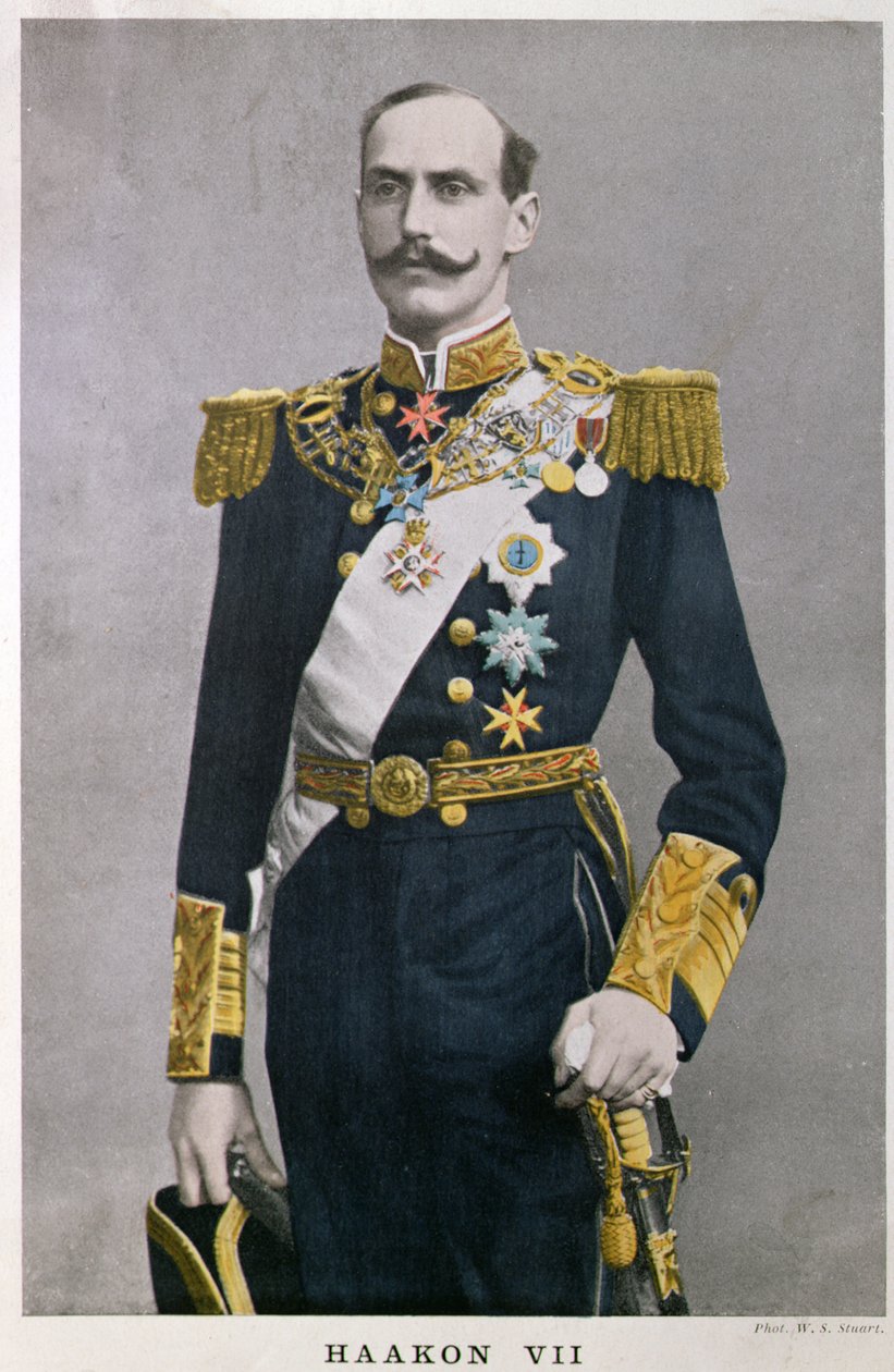 König Haakon VII. von Norwegen, frühes 20. Jahrhundert von French School
