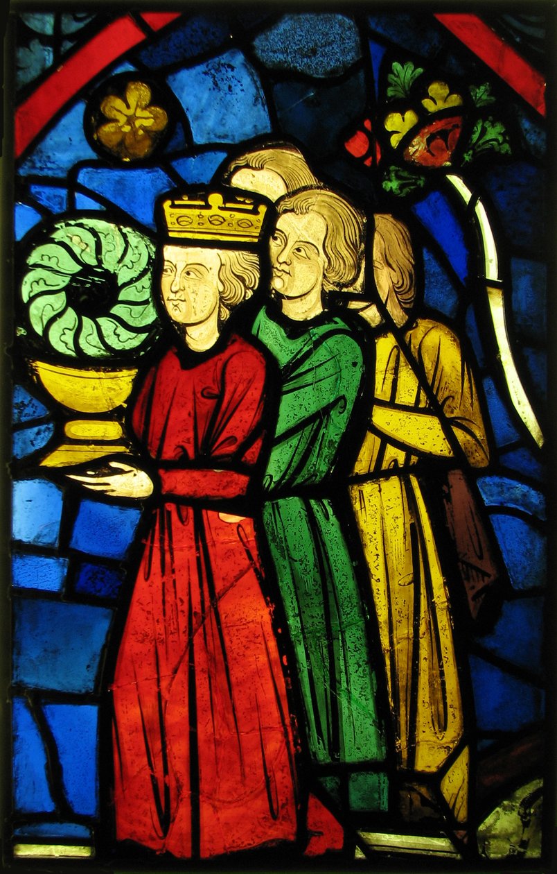 König Ludwig IX. trägt die Dornenkrone, ca. 1245-48 von French School