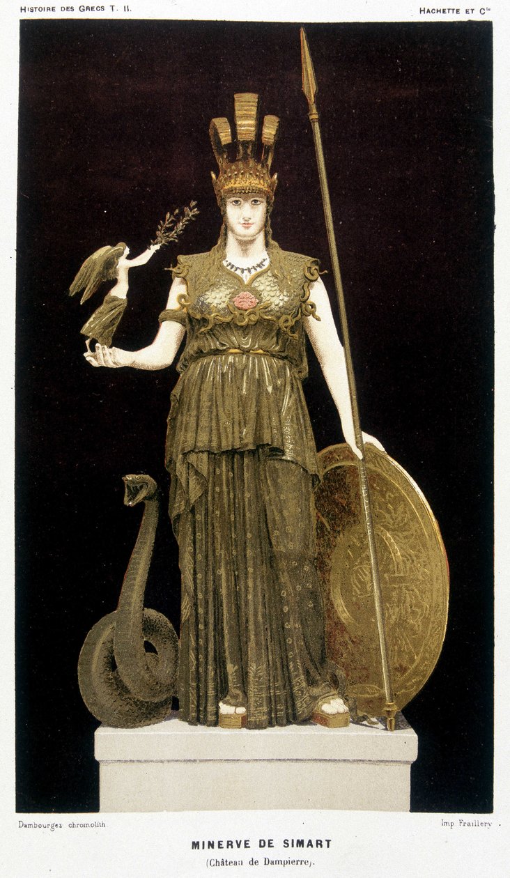 La Minerve de Simart - in „Histoire des Grecs“ von Victor Duruy, 1887 von French School